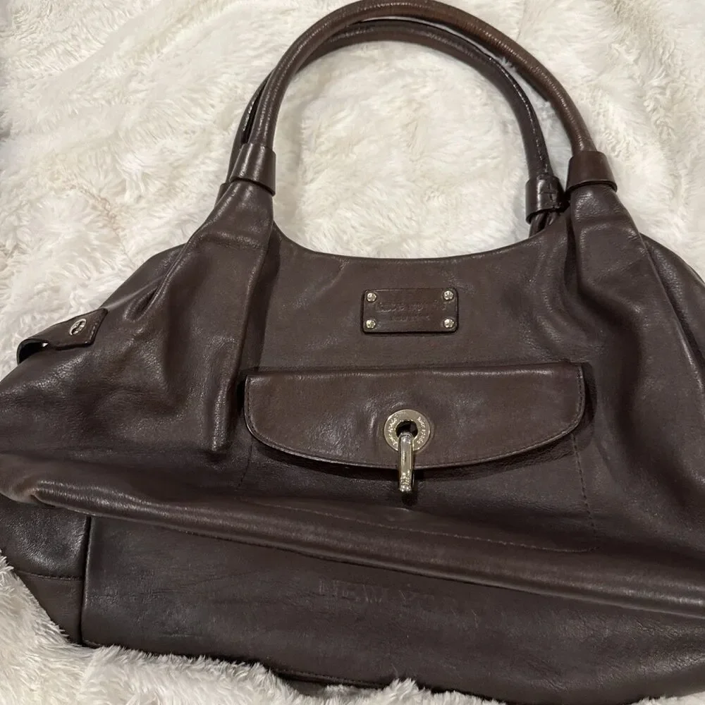 Kate Spade Brown Leather Shoulder Bag
